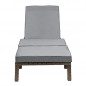 SVITA Peach Gartenliege Rattan-Optik Braun SVITA Peach Gartenliege Rattan-Optik Braun