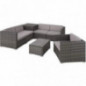 TecTake Polyrattan Sitzgruppe mit Aufbewahrungsbox für Polster, Tisch mit Glasplatte, frei zu gruppierendes Gartenmöbel Set, TecTake Polyrattan Sitzgruppe mit Aufbewahrungsbox für Polster, Tisch mit Glasplatte, frei zu gruppierendes Gartenmöbel Set,