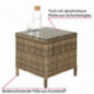TecTake 800759 Alu Relaxsessel für Garten, Terrasse und Balkon, Poly Rattan Sessel, Garten Set bestehend aus Sessel, Hocker + TecTake 800759 Alu Relaxsessel für Garten, Terrasse und Balkon, Poly Rattan Sessel, Garten Set bestehend aus Sessel, Hocker +