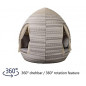Egg Daybed mit Vorhängen - 360° Drehtechnik Sonnenliege Harkers Island Wash Duo 24 Weaving Egg Daybed mit Vorhängen - 360° Drehtechnik Sonnenliege Harkers Island Wash Duo 24 Weaving