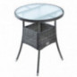 ESTEXO Polyrattan Beistelltisch Gartentisch Rattan Tisch Balkontisch Gartenmöbel Rund Kaffeetisch Teetisch Couchtisch Rattant ESTEXO Polyrattan Beistelltisch Gartentisch Rattan Tisch Balkontisch Gartenmöbel Rund Kaffeetisch Teetisch Couchtisch Rattant