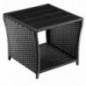 Casaria Polyrattan Beistelltisch WPC Tischplatte 45x45x40cm Wetterfest Outdoor Garten Terrasse Balkon Kaffeetisch Gartenmöbel Casaria Polyrattan Beistelltisch WPC Tischplatte 45x45x40cm Wetterfest Outdoor Garten Terrasse Balkon Kaffeetisch Gartenmöbel