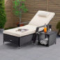 Casaria Polyrattan Beistelltisch WPC Tischplatte 45x45x40cm Wetterfest Outdoor Garten Terrasse Balkon Kaffeetisch Gartenmöbel Casaria Polyrattan Beistelltisch WPC Tischplatte 45x45x40cm Wetterfest Outdoor Garten Terrasse Balkon Kaffeetisch Gartenmöbel