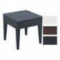 CLP Gartentisch Miami aus Polyrattan I Beistelltisch aus hochwertigem Kunststoffgeflecht I Stapelbarer Tisch in Rattan-Optik CLP Gartentisch Miami aus Polyrattan I Beistelltisch aus hochwertigem Kunststoffgeflecht I Stapelbarer Tisch in Rattan-Optik
