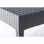 CLP Gartentisch Miami aus Polyrattan I Beistelltisch aus hochwertigem Kunststoffgeflecht I Stapelbarer Tisch in Rattan-Optik CLP Gartentisch Miami aus Polyrattan I Beistelltisch aus hochwertigem Kunststoffgeflecht I Stapelbarer Tisch in Rattan-Optik