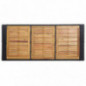 7-teiliges Bar-Set aus Polyrattan und Akazien-Massivholz, 1 Bartisch, 6 Barhocker und 6 Sitzkissen, langlebig und leicht zu r