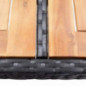 7-teiliges Bar-Set aus Polyrattan und Akazien-Massivholz, 1 Bartisch, 6 Barhocker und 6 Sitzkissen, langlebig und leicht zu r