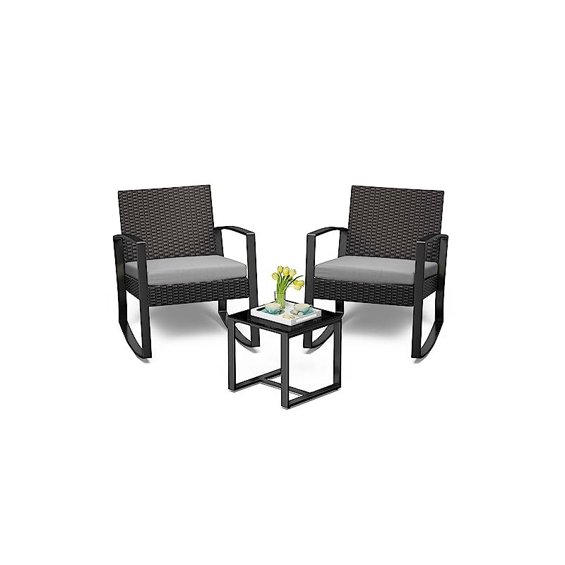 Bealife Rattan Balkonmöbel Set Balkon 2 Personen, Balkonmöbel Kleiner Balkon Outdoor, Balkonset 3 Teilig für Veranden, Innenh Bealife Rattan Balkonmöbel Set Balkon 2 Personen, Balkonmöbel Kleiner Balkon Outdoor, Balkonset 3 Teilig für Veranden, Innenh