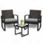 Bealife Rattan Balkonmöbel Set Balkon 2 Personen, Balkonmöbel Kleiner Balkon Outdoor, Balkonset 3 Teilig für Veranden, Innenh Bealife Rattan Balkonmöbel Set Balkon 2 Personen, Balkonmöbel Kleiner Balkon Outdoor, Balkonset 3 Teilig für Veranden, Innenh