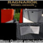 PolyRattan Essgruppe DEUTSCHE Marke - EIGNENE Produktion Tisch + 8X Stuhl & 4X Hocker 8 Jahre GARANTIE Glas Sitzkissen Ragnar