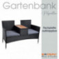 ESTEXO Polyrattan Gartenbank Bank Sitzbank 2-Sitzer Rattan Gartenmöbel Set Gartenset Balkonmöbel Sitzgarnitur Schwarz ESTEXO Polyrattan Gartenbank Bank Sitzbank 2-Sitzer Rattan Gartenmöbel Set Gartenset Balkonmöbel Sitzgarnitur Schwarz