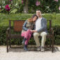 RELAX4LIFE Gartenbank mit Rückenlehne aus Poly Rattan, Eisenbank mit Armlehnen, Sitzbank mit rostbeständigem Eisenrahmen, Par RELAX4LIFE Gartenbank mit Rückenlehne aus Poly Rattan, Eisenbank mit Armlehnen, Sitzbank mit rostbeständigem Eisenrahmen, Par