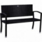 STILISTA 2-Sitzer Gartenbank aus UV-beständigem Polyrattan-Geflecht 122 x 52 x 89 cm, schwarz STILISTA 2-Sitzer Gartenbank aus UV-beständigem Polyrattan-Geflecht 122 x 52 x 89 cm, schwarz