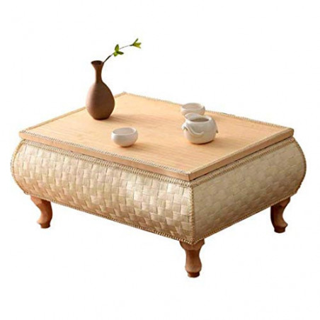 ADSE Couchtische Square Japanese Minimalist Tea Table Kreatives Wohnzimmer Erker Rattan Tisch Tatami Low Table