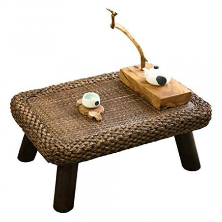 VOMKR Couchtisch Niedriger Tisch für Sitzen auf dem Bode Computertisch for Tatami-Höhe, Teetisch Kleine Esstisch Einfache Bam