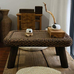 VOMKR Couchtisch Niedriger Tisch für Sitzen auf dem Bode Computertisch for Tatami-Höhe, Teetisch Kleine Esstisch Einfache Bam