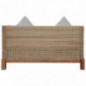 GuyAna 2-Sitzer-Sofa mit Auflagen Natur Rattan Poly Rattan 2 Seater Rattan Sofa Gartensofa GuyAna 2-Sitzer-Sofa mit Auflagen Natur Rattan Poly Rattan 2 Seater Rattan Sofa Gartensofa