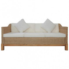 JUNZAI 3-Sitzer-Sofa mit Polstern, Couch für Wohnzimmer, für Wohnungen, Couch Mit Schlaffunktion, Loungesofa, Sofas & Couches
