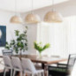 Comely Pendelleuchte Rattan, Boho Hängelampe Esszimmer mit E27 Lampefassung, Handgeflochtener Rattan Lampenschirm, Geeignet f Comely Pendelleuchte Rattan, Boho Hängelampe Esszimmer mit E27 Lampefassung, Handgeflochtener Rattan Lampenschirm, Geeignet f