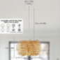 Comely Vintage Rattan Hängelampe, Handgemachte Gewebt Rattan Pendelleuchte mit E27 Fassung, Boho Deckenlampe in Vogelnestform Comely Vintage Rattan Hängelampe, Handgemachte Gewebt Rattan Pendelleuchte mit E27 Fassung, Boho Deckenlampe in Vogelnestform