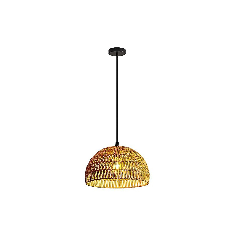 Boho Lampen Hängelampe Pendelleuchte Lampenschirm Rattan - Vintage Hängeleuchte Deckenlampe Deckenleuchte E27 Esstischlampe W Boho Lampen Hängelampe Pendelleuchte Lampenschirm Rattan - Vintage Hängeleuchte Deckenlampe Deckenleuchte E27 Esstischlampe W