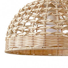 LOVIVER Rattan Lampenschirm Kreative Hängelampe Lampenschirm Moderner Rattan Korb Kronleuchter Lampenschirm Lampenschirm für 