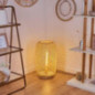 Stehleuchte Batumi, Bodenlampe aus Bambus in Natur, Stehlampe im skandinavischen Design m. Lichteffekt u. Fußschalter am Kabe Stehleuchte Batumi, Bodenlampe aus Bambus in Natur, Stehlampe im skandinavischen Design m. Lichteffekt u. Fußschalter am Kabe