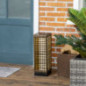 Outsunny Solarleuchte, Rattan Solarlampe, Wasserdichte Wegleuchte mit Lichtsensor, Automatische LED Gartenlampe, Außenleuchte Outsunny Solarleuchte, Rattan Solarlampe, Wasserdichte Wegleuchte mit Lichtsensor, Automatische LED Gartenlampe, Außenleuchte