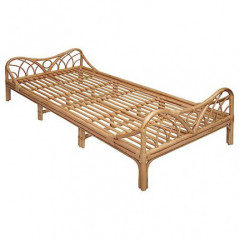 Rattan-Bett 90 x 190