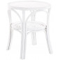 korb.outlet Rattantisch klein Ø 56 cm mit Holzplatte Beistelltisch rund Wohnzimmertisch Weiss korb.outlet Rattantisch klein Ø 56 cm mit Holzplatte Beistelltisch rund Wohnzimmertisch Weiss