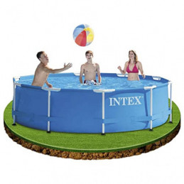 Intex Metal Frame Pool - Aufstellpool - Blau - Ø 305 x 76 cm