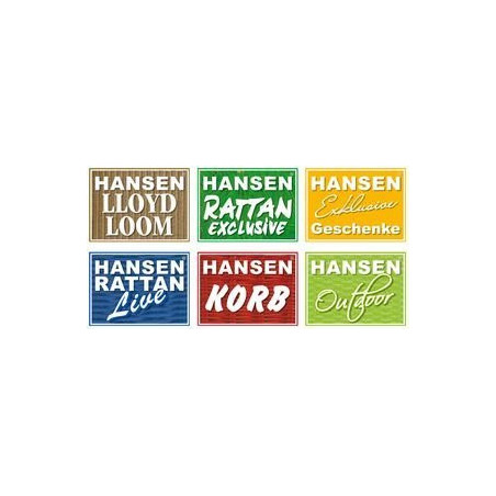Hansen Korb 4/444/2 Einkaufskorb gesottene Vollweide B48 T33 H25/33