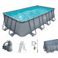 Summer Waves Frame Pool Komplettset | Rechteckig 549x274x132 cm Grau | Aufstellpool Set | Gartenpool & Schwimmbecken inkl. Sa Summer Waves Frame Pool Komplettset | Rechteckig 549x274x132 cm Grau | Aufstellpool Set | Gartenpool & Schwimmbecken inkl. Sa
