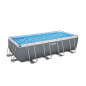 Bestway Power Steel Frame Pool Komplett-Set mit Sandfilteranlage 549 x 274 x 132 cm, grau, eckig Bestway Power Steel Frame Pool Komplett-Set mit Sandfilteranlage 549 x 274 x 132 cm, grau, eckig