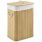 Juskys Bambus Wäschekorb Curly 72 Liter mit Deckel & Griffen - Wäschesack herausnehmbar & waschbar - faltbar - 40 x 30 x 60 c Juskys Bambus Wäschekorb Curly 72 Liter mit Deckel & Griffen - Wäschesack herausnehmbar & waschbar - faltbar - 40 x 30 x 60 c