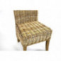 Kobolo Rattansessel mit Kissen Handarbeit Möbel Rattanmöbel Sessel aus Rattan - Grau - Wohnzimmer Esszimmer Kobolo Rattansessel mit Kissen Handarbeit Möbel Rattanmöbel Sessel aus Rattan - Grau - Wohnzimmer Esszimmer