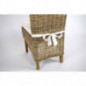 Kobolo Rattansessel mit Kissen Handarbeit Möbel Rattanmöbel Sessel aus Rattan - Grau - Wohnzimmer Esszimmer Kobolo Rattansessel mit Kissen Handarbeit Möbel Rattanmöbel Sessel aus Rattan - Grau - Wohnzimmer Esszimmer