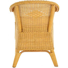 korb.outlet Rattan-Sessel Natur Esszimmersessel Korb-Sessel Rattanmöbel Rattansessel Rattanstuhl mit Armlehnen Lounge Flechts