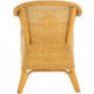 korb.outlet Rattan-Sessel Natur Esszimmersessel Korb-Sessel Rattanmöbel Rattansessel Rattanstuhl mit Armlehnen Lounge Flechts