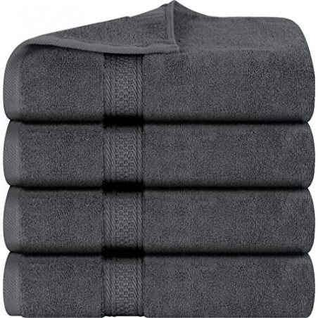 Utopia Towels - 4er-Pack Badetücher Set Premium 100% ringgesponnene Baumwolle 69 x 137 cm Handtücher, sehr saugfähig, weiches