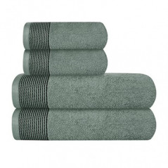 GLAMBURG Ultra weiches 4er-Pack Handtuch-Set, Baumwolle, enthält 2 übergroße Badetücher 70 x 140 cm, 2 Handtücher 50 x 90 cm,