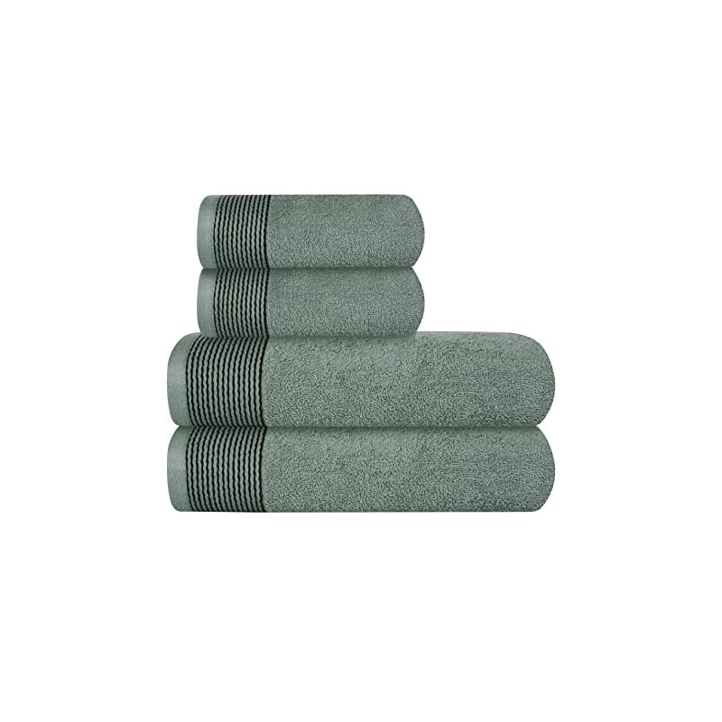 GLAMBURG Ultra weiches 4er-Pack Handtuch-Set, Baumwolle, enthält 2 übergroße Badetücher 70 x 140 cm, 2 Handtücher 50 x 90 cm, GLAMBURG Ultra weiches 4er-Pack Handtuch-Set, Baumwolle, enthält 2 übergroße Badetücher 70 x 140 cm, 2 Handtücher 50 x 90 cm,