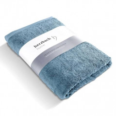 herzbach home Premium Saunatuch 80 x 200 cm  Graublau  – Großes, weiches & saugstarkes Saunahandtuch in Bester Qualität – 100