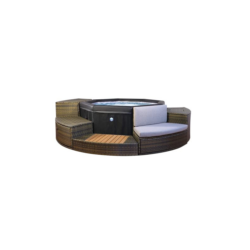NetSpa – SP-OCT165/MOB2 – NetSpa Octopus – halbstarre + Möbel – 4 bis 6 Sitze NetSpa – SP-OCT165/MOB2 – NetSpa Octopus – halbstarre + Möbel – 4 bis 6 Sitze