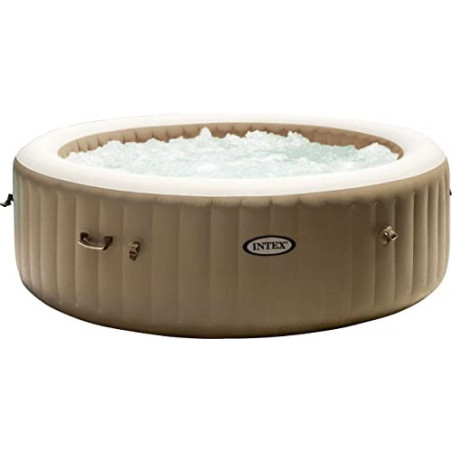 Intex Whirlpool Pure SPA Bubble Massage - Ø 216 cm x 71 cm, für 6 Personen, Fassungsvermögen 1.098 l, beige, 28428