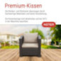 Keter – Loungesessel Rattan-Optik in Anthrazit inkl. passendem Sitz- & Rückenkissen in Capuccino - Rattansessel für Balkon, G Keter – Loungesessel Rattan-Optik in Anthrazit inkl. passendem Sitz- & Rückenkissen in Capuccino - Rattansessel für Balkon, G