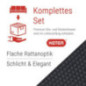 Keter – Loungesessel Rattan-Optik in Anthrazit inkl. passendem Sitz- & Rückenkissen in Capuccino - Rattansessel für Balkon, G Keter – Loungesessel Rattan-Optik in Anthrazit inkl. passendem Sitz- & Rückenkissen in Capuccino - Rattansessel für Balkon, G