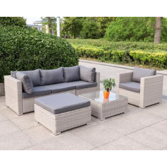 Premium Lounge Sessel Polyrattan Sofa Gartenmöbel Rattansessel 85 x 75 x 65 cm  BxTxH 