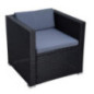 ESTEXO Polyrattan Gartensessel Loungesessel Rattan Lounge Sessel Gartenstuhl Stuhl Schwarz ESTEXO Polyrattan Gartensessel Loungesessel Rattan Lounge Sessel Gartenstuhl Stuhl Schwarz