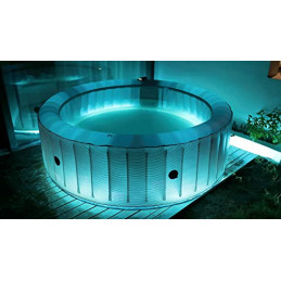 MSpa aufblasbarer Whirlpool 2023 Starry NEU C-ST063 | Indoor Outdoor Pool | XXL 6 Pers. UVC | LED | 138 Düsen | bis 40°C | TÜ